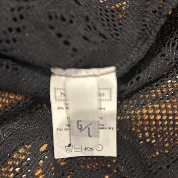 NWT Woman’s Nadya Toto Black Lace Long Sleeve - Size Large - Picture 3 of 6